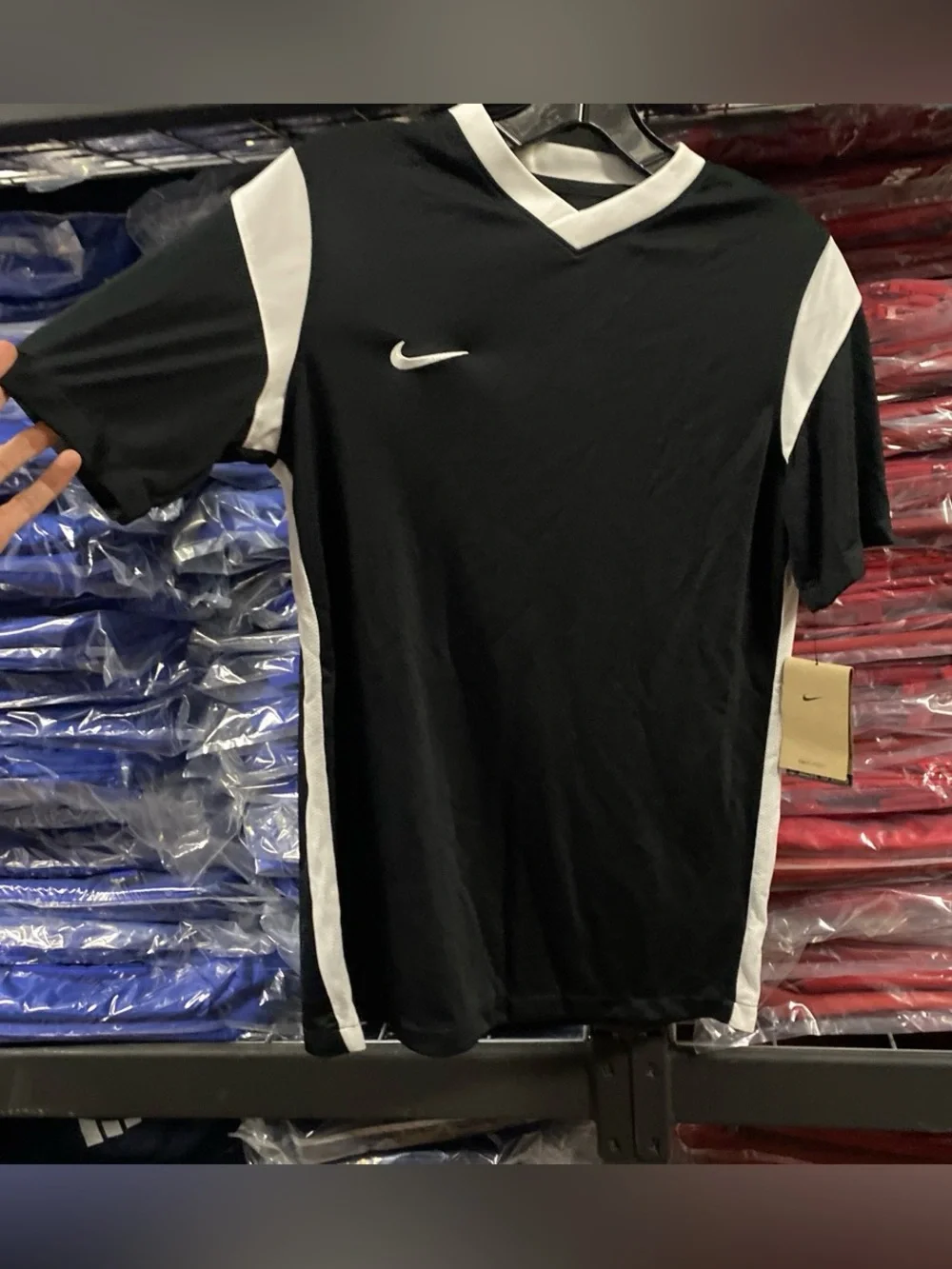 Nike Derby III Soccer Jersey NWT Kids XL Black/White DRI-FIT CW3834-010